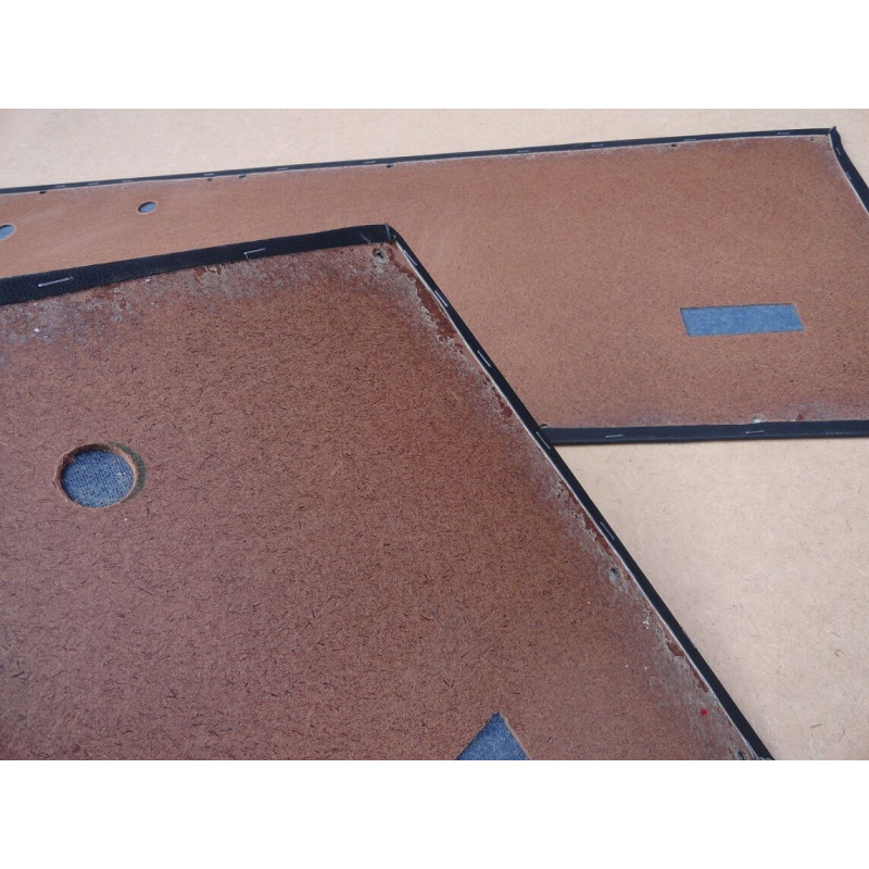 Forro de Porta Corcel II 1978 à 1981 Preto c/ Jacarandá - Par