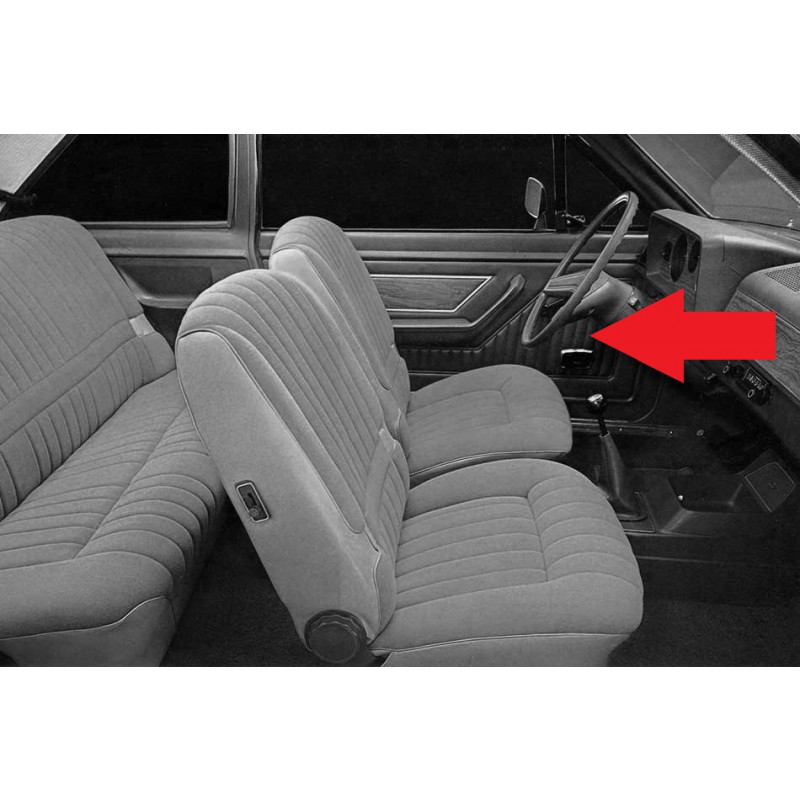 Forro de Porta Corcel II 1978 à 1981 Preto c/ Jacarandá - Par