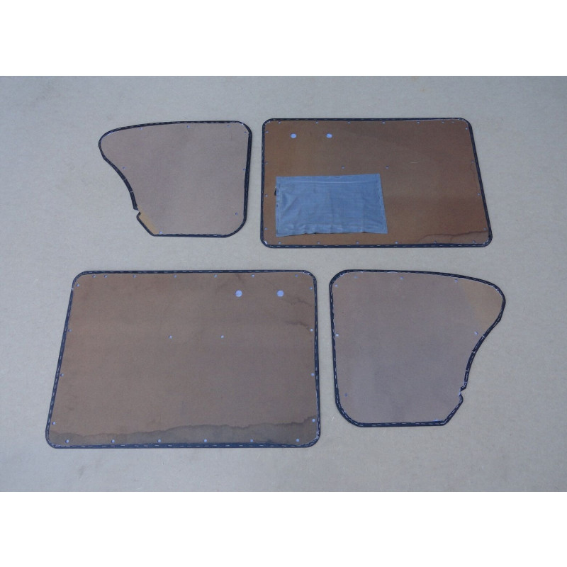 Forro de Porta Fusca 70 à 73 Preto com Jacarandá - Jogo