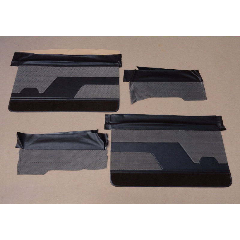 Forro de Porta Opala 2 Portas 89 Marrom Café c/ Cinza - Jogo