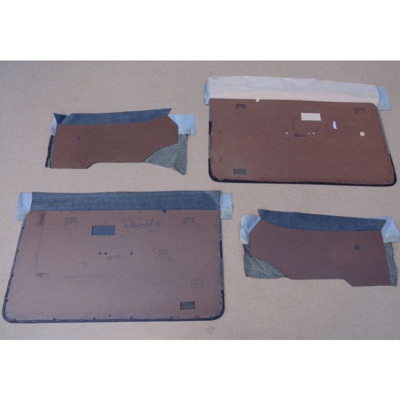 Forro de Porta Opala 2 Portas 89 Marrom Café c/ Cinza - Jogo