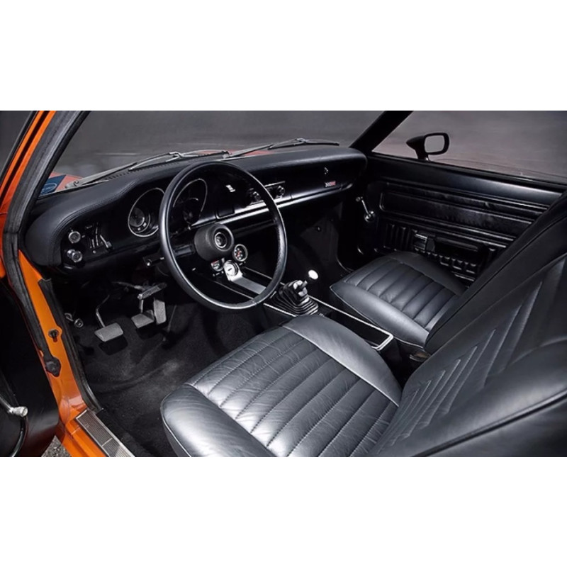 Forro Porta Ford Maverick 2 Portas Grafite com Friso - Par