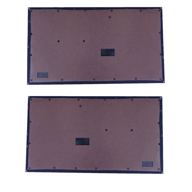 Forro Porta D-20 C-20 A-20 Cabine Simples Preto com Carpet - Par