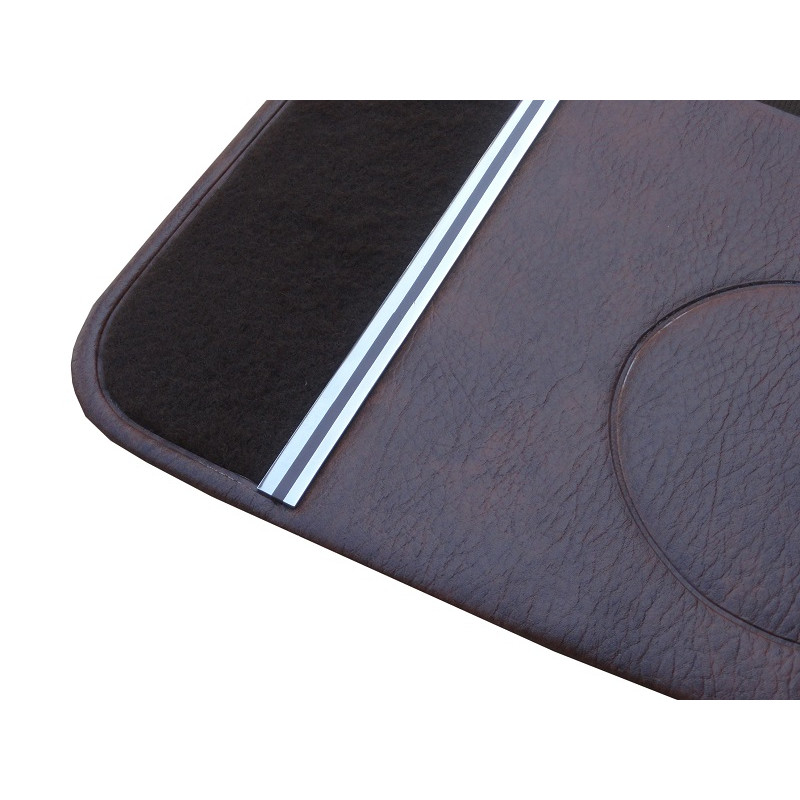 Forro Porta Opala Comodoro 2 Portas 1978 a 1980 Marrom c/ Carpet e Friso - Jogo