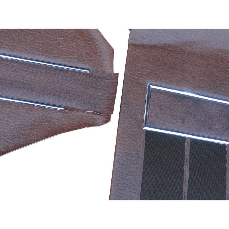 Forro Porta Opala Comodoro 2 Portas 1978 a 1980 Marrom c/ Carpet e Friso - Jogo