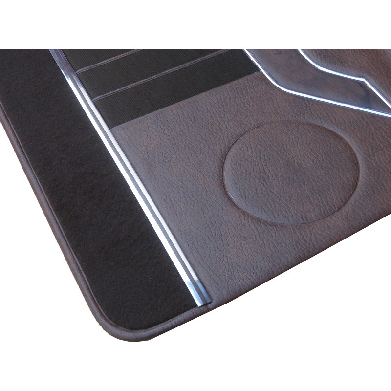 Forro Porta Opala Comodoro 2 Portas 1978 a 1980 Marrom c/ Carpet e Friso - Jogo