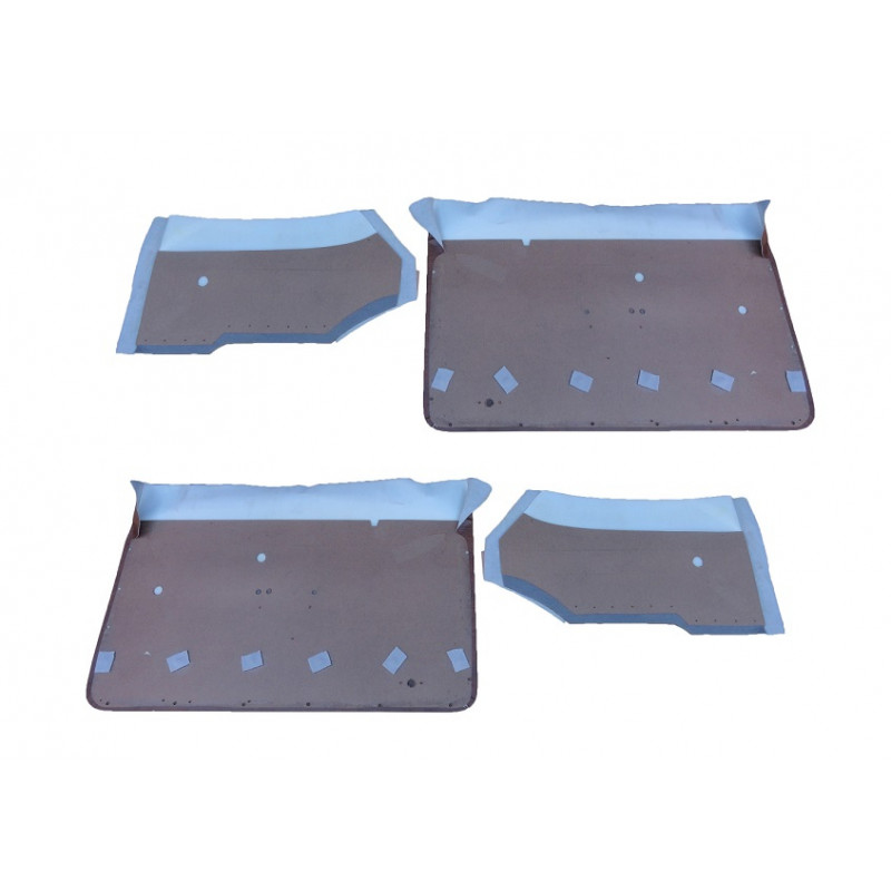 Forro Porta Opala Comodoro 2 Portas 1978 a 1980 Marrom c/ Carpet e Friso - Jogo