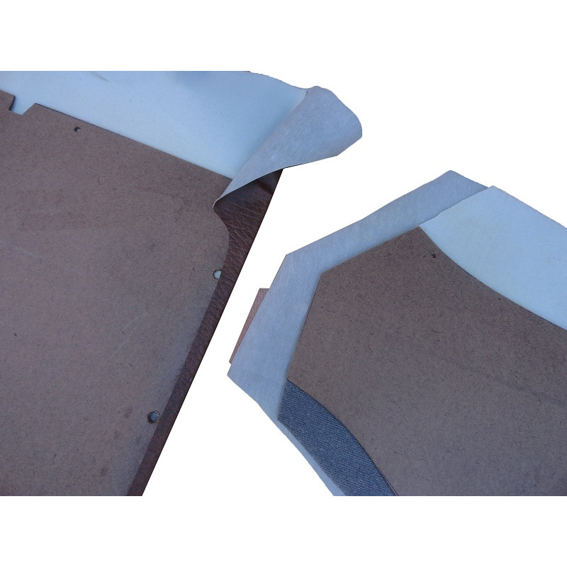 Forro Porta Opala Comodoro 2 Portas 1978 a 1980 Marrom c/ Carpet e Friso - Jogo