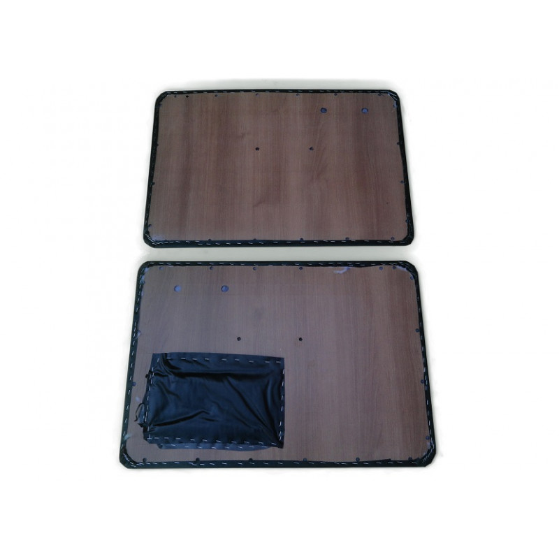 Forro Forração de Porta VW Fusca até 77  Preto Com Bolsa Par 