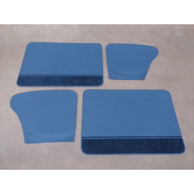 Forro Porta Luxo Fusca Itamar Cinza com Tecido - Jogo