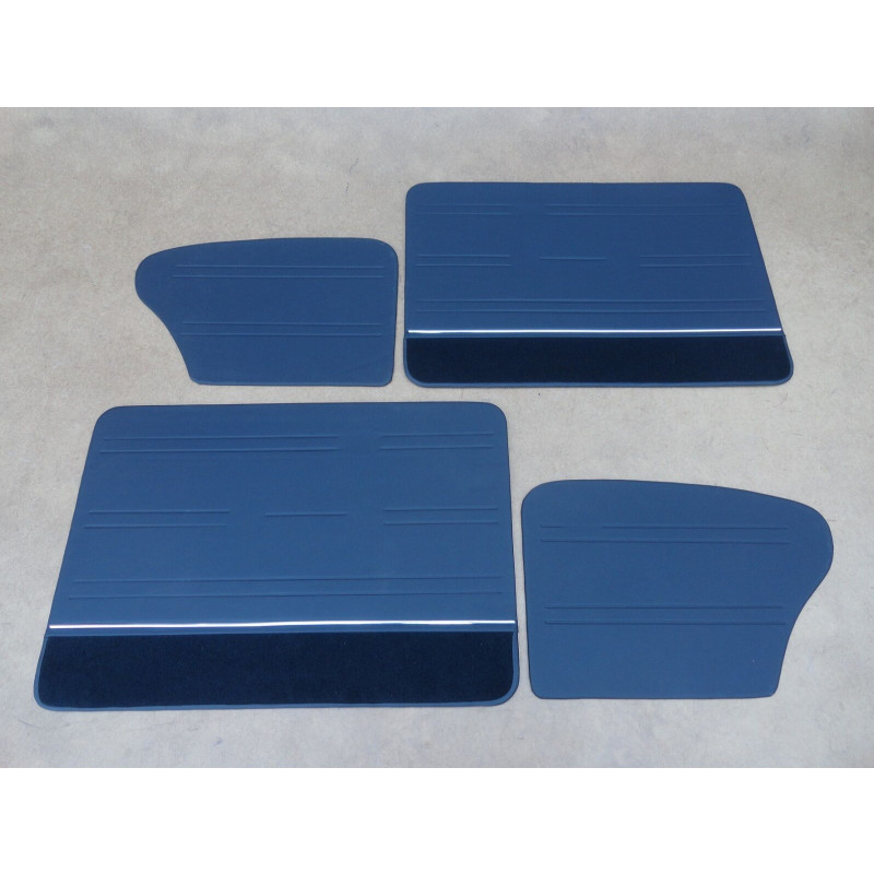 Forro Porta Luxo Fusca Itamar Preto com Tecido - Jogo