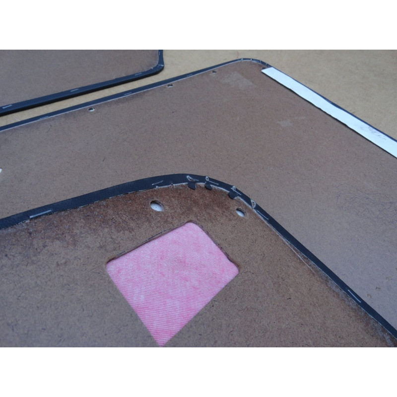 Forro Porta Luxo Fusca Itamar Preto com Tecido - Jogo