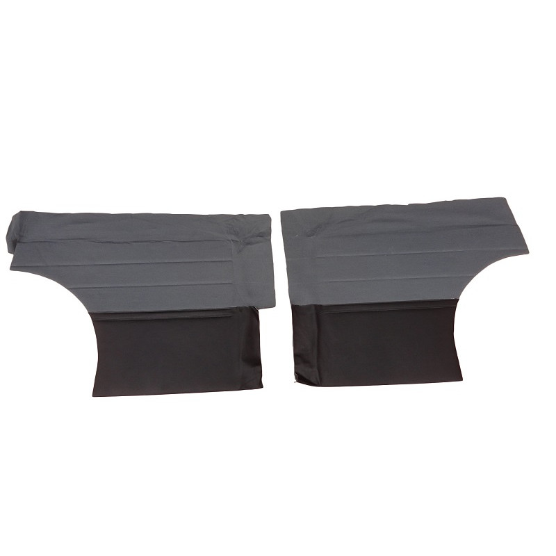 Forro de Porta Caravan 1981 a 1984 Cinza Grafite com Carpet Tecido e Friso - Jogo