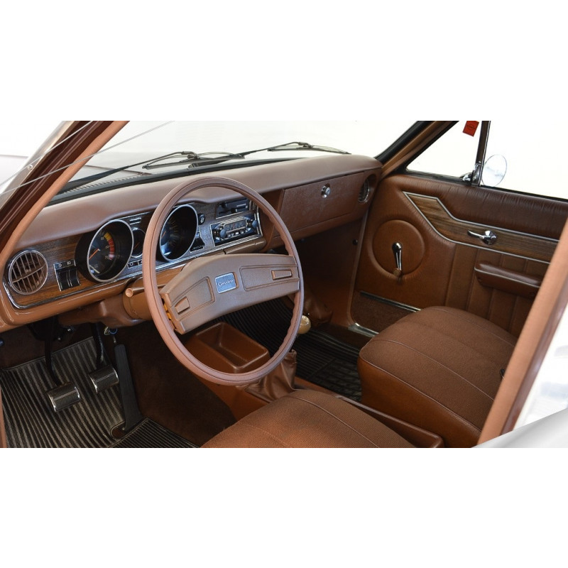 Forro Porta Opala Comodoro 4 Portas 1978 a 1980 Marrom c/ Carpet e Friso - Jogo