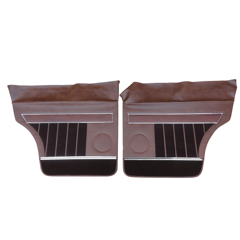 Forro Porta Opala Comodoro 4 Portas 1978 a 1980 Marrom c/ Carpet e Friso - Jogo