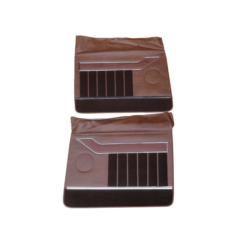 Forro Porta Opala Comodoro 4 Portas 1978 a 1980 Marrom c/ Carpet e Friso - Jogo