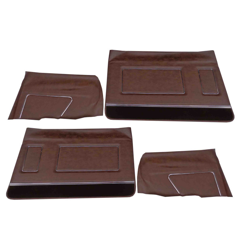 Forro Porta Chevrolet Opala 1974 Gran Luxo 2 Portas Marrom - Jogo