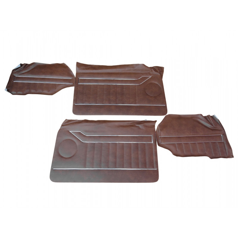 Forro de Porta Opala 2 Portas 1978 a 1980 Marrom Monocromático com Friso - Jogo