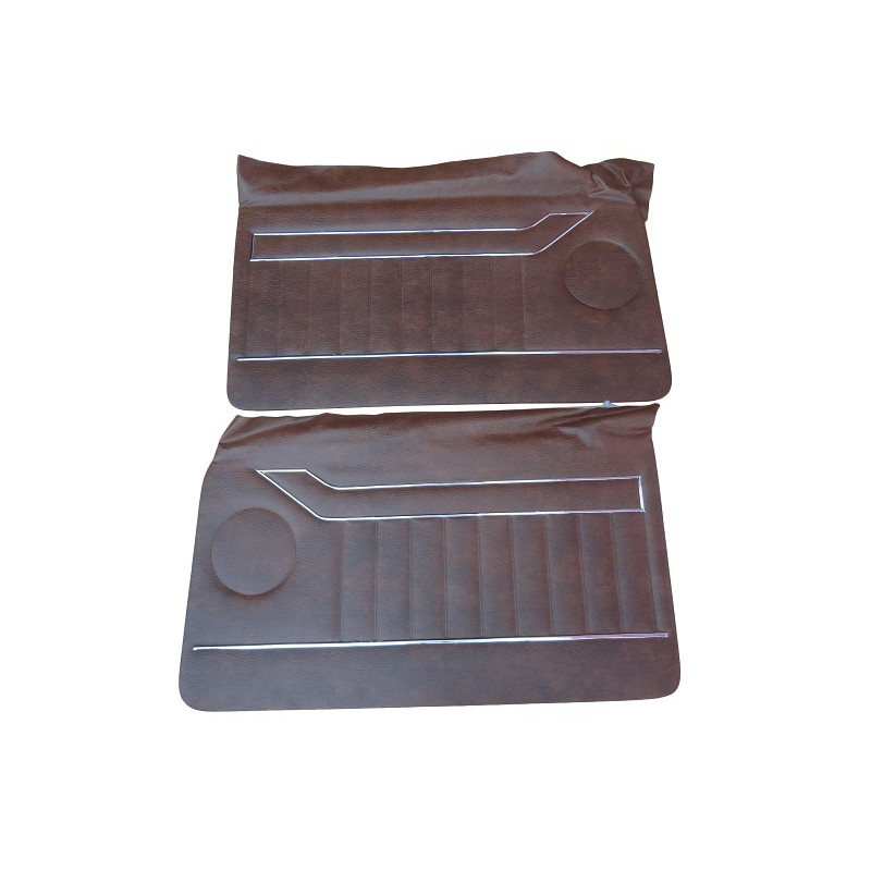 Forro de Porta Opala 2 Portas 1978 a 1980 Marrom Monocromático com Friso - Jogo