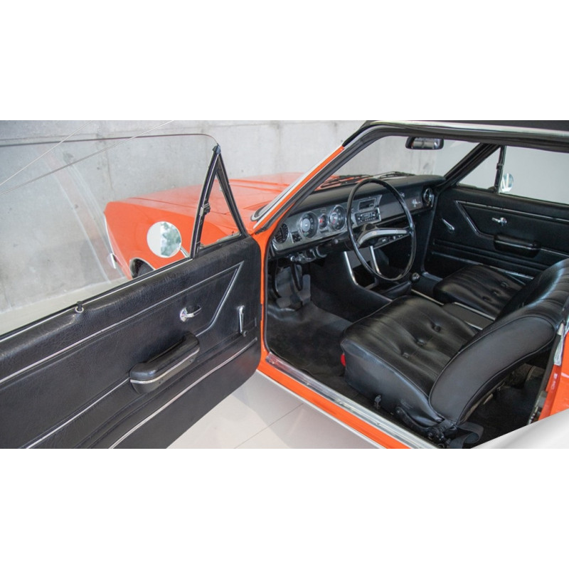 Forro de Porta Opala 1972 Coupe 2 Portas Preto com Friso Cromado - Jogo