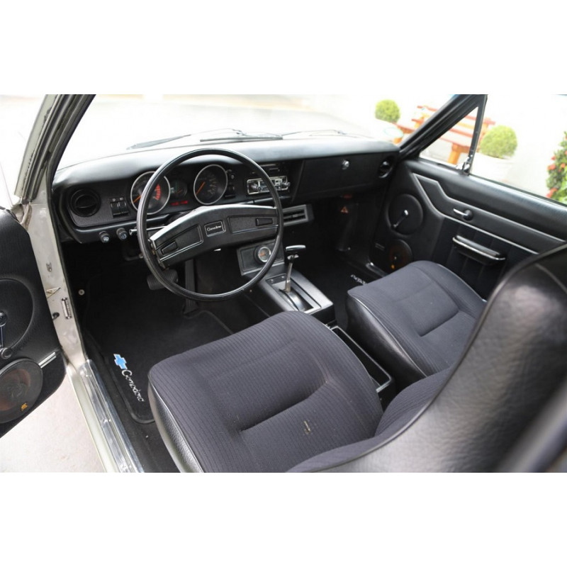 Forro Porta Opala Comodoro 2 Portas 1978 a 1980 Preto com Carpet e Friso - Jogo