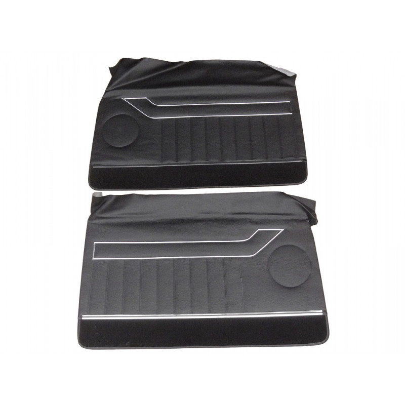 Forro Porta Opala Comodoro 2 Portas 1978 a 1980 Preto com Carpet e Friso - Jogo