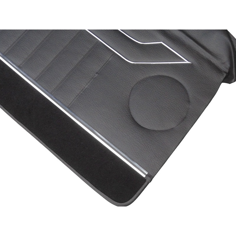 Forro Porta Opala Comodoro 2 Portas 1978 a 1980 Preto com Carpet e Friso - Jogo