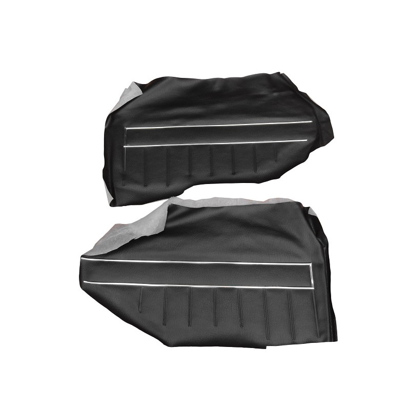 Forro Porta Opala Comodoro 2 Portas 1978 a 1980 Preto com Carpet e Friso - Jogo