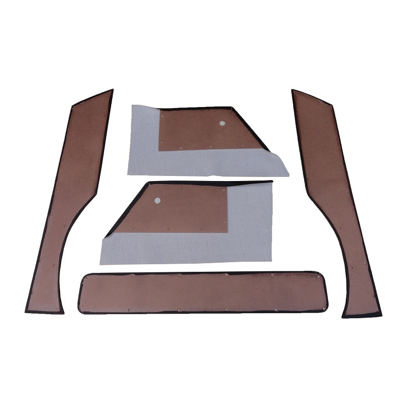 Forro Porta Variant até 1977 Preto com Friso Completo - Jogo