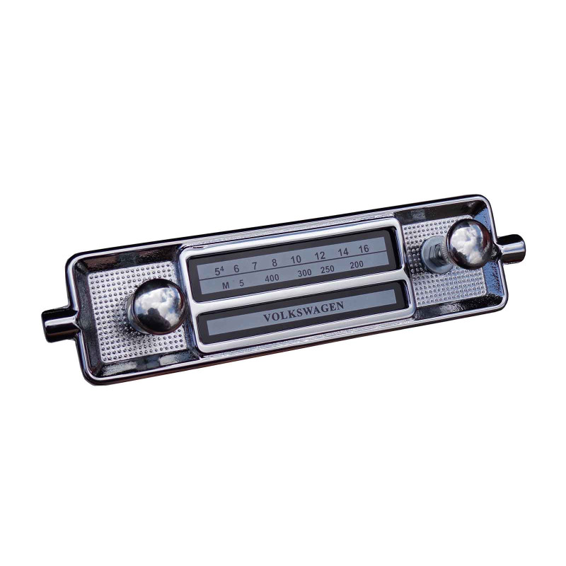 Frente Falsa Tampa Rádio Vw Fusca até 1970 Botão Cromado