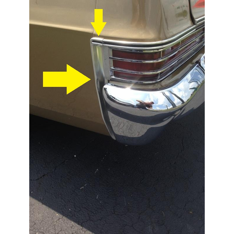 Friso Lateral Lanterna Traseira Esquerda Chevrolet Caprice 1966 Original