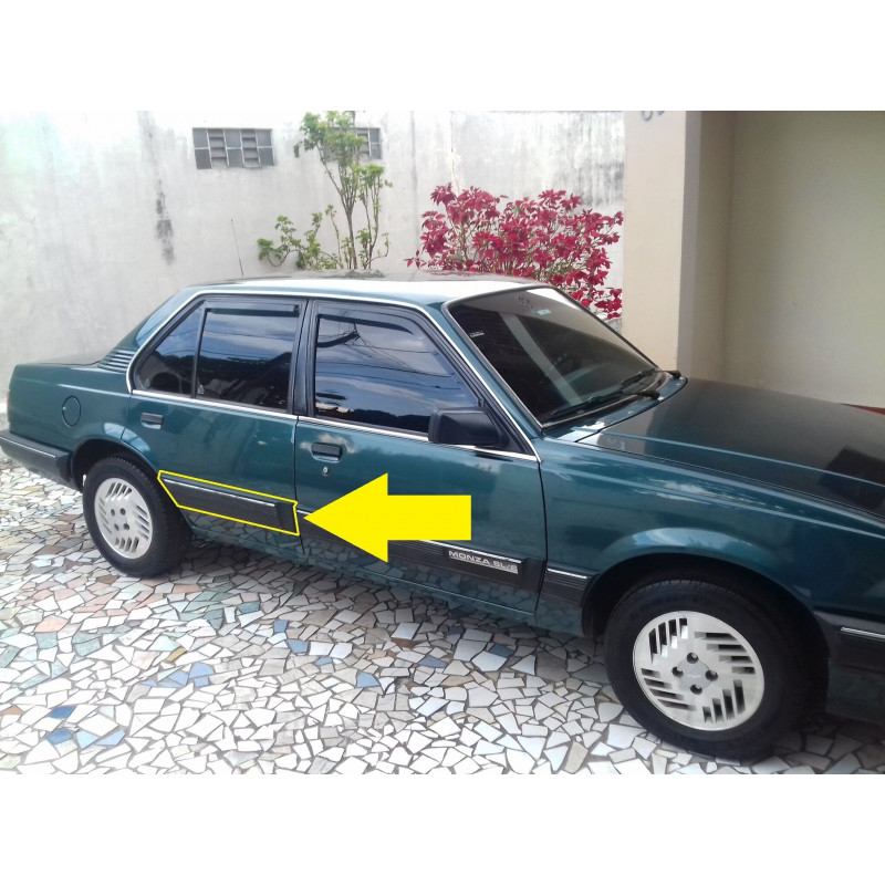 Friso Aplique Porta Traseira Monza 1988 a 1990 4 Portas - Par