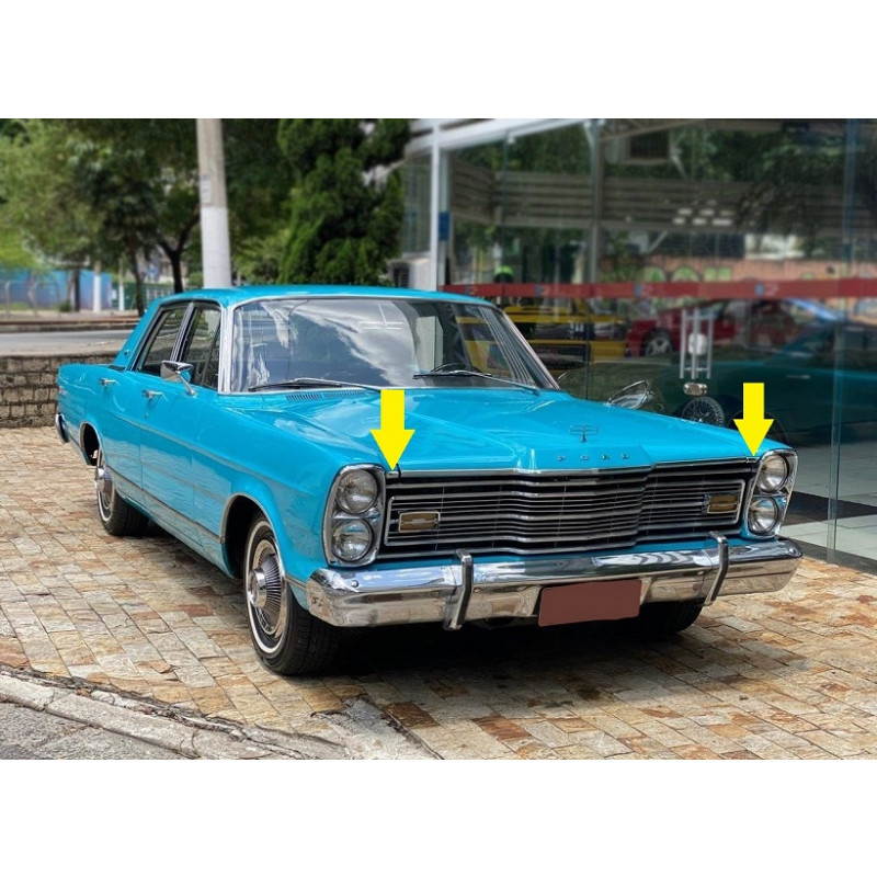 Friso Bico Entre Paralama e Capo Ford Galaxie LTD Landau até 1975 - Par