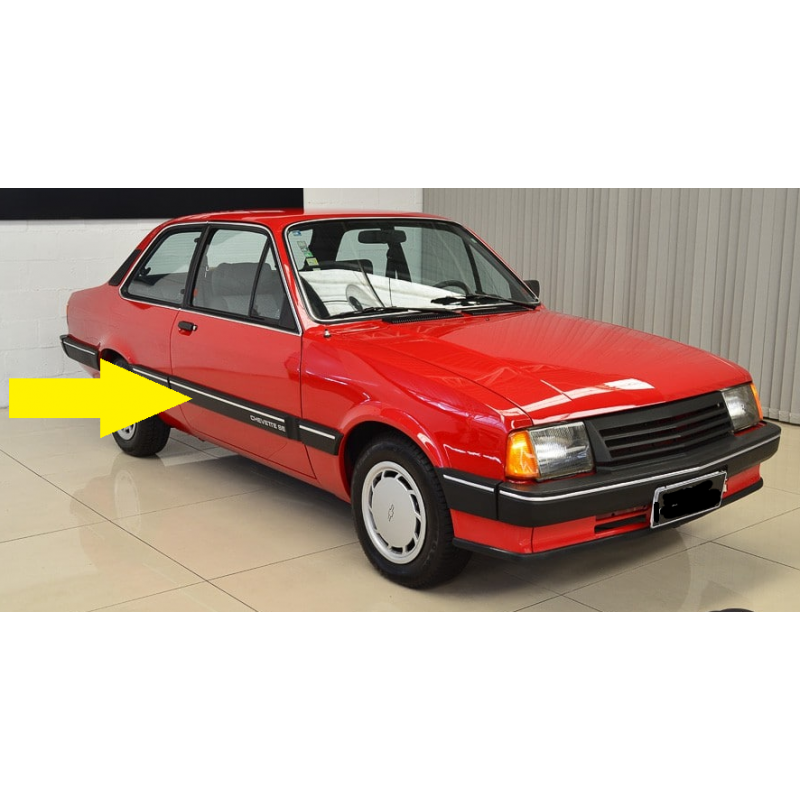 Friso Borrachão da Porta Direita Chevette SE 2 Portas Original GM 