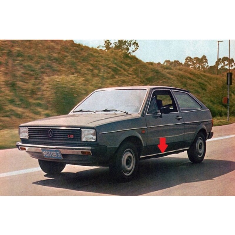 Friso Caixa Ar Gol Saveiro Voyage Parati Preto com Grampos - Par