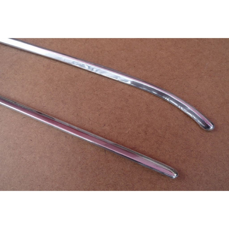 Friso Calha do Teto Opala 2 Portas 72 à 88 em Alumínio Polido - Par