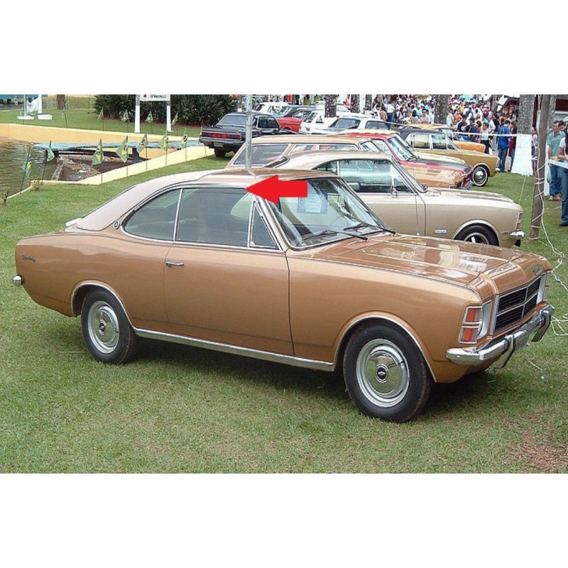 Friso Calha do Teto Opala 2 Portas 72 à 88 em Alumínio Polido - Par