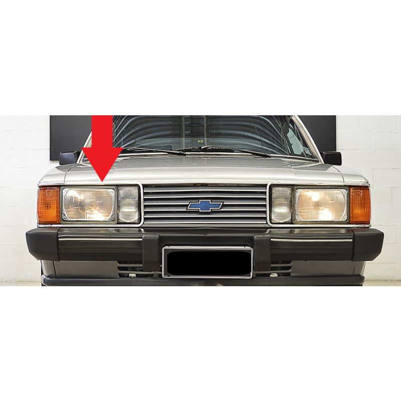 Friso do Farol Direito Opala Caravan Diplomata 85 à 87 Novo Unitário 