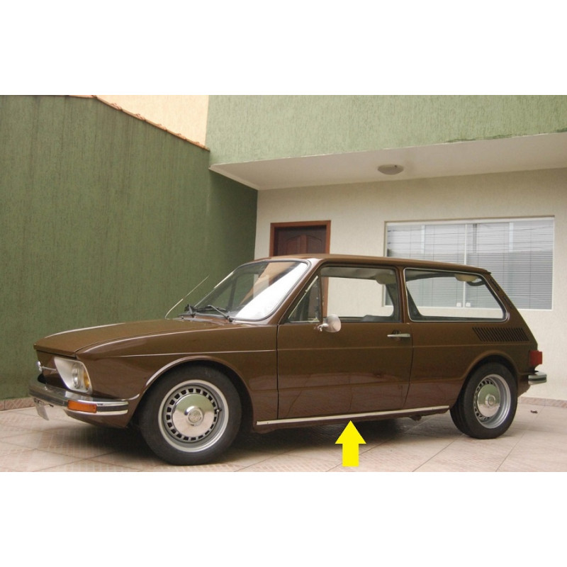 Friso Estribo Caixa Ar Volkswagen Brasilia Com Grampos - Par