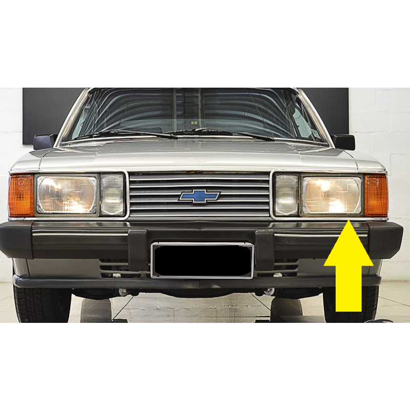 Friso do Farol Esquerdo Opala Caravan Diplomata 85 à 87 Novo Unitário 