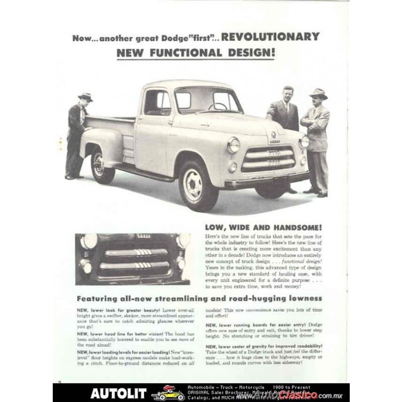 Friso Filete Grade Pick Up Dodge Desoto Fargo 1954 a 1956 Branco - Par