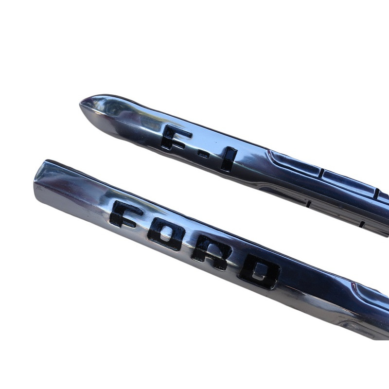 Friso Flecha Lateral Capô F-1 1951 e 1952 Alumínio Fundido Par