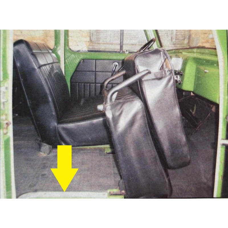 Friso L Curvo Abaixo Banco Passageiro Caixa Ferramentas Rural Willys Ford Novo