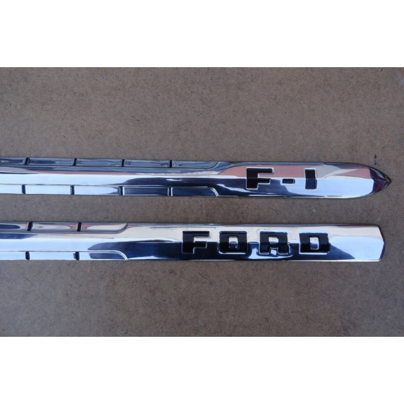 Friso F1 Flecha Lateral Capô Pick-Up Ford F-1 1951 à 1952 Novo - Par
