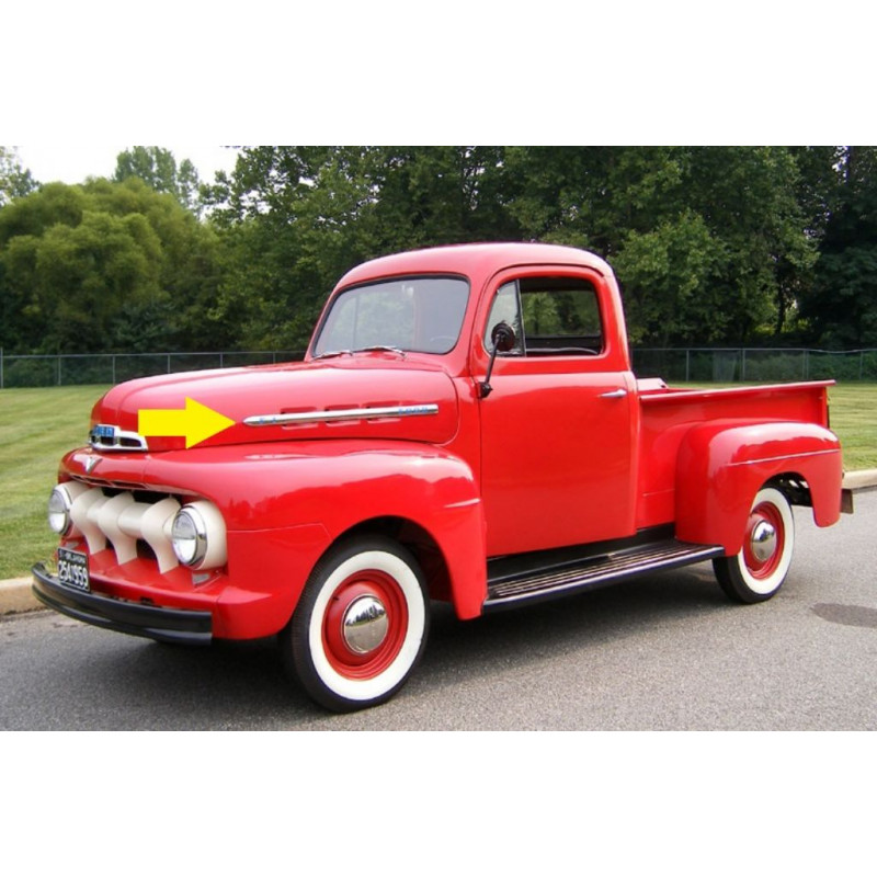 Friso F1 Flecha Lateral Capô Pick-Up Ford F-1 1951 à 1952 Novo - Par