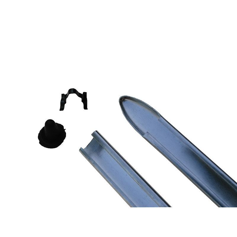 Friso Lateral E Capô Fusca até 1970 Largo Com 42 Grampos - Jogo