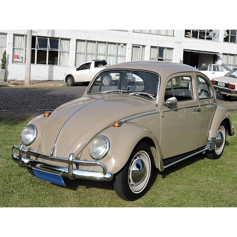 Friso Lateral E Capô Fusca até 1970 Largo Com 42 Grampos - Jogo