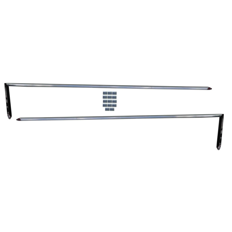 Friso Lateral Paralama Caçamba Chevrolet Brasil 3100 Inox - Par