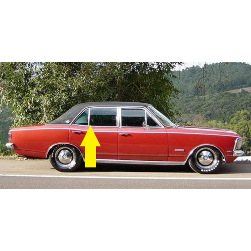 Friso Pestana Traseiro Direito Opala 4 Portas até 88 Original Novo 