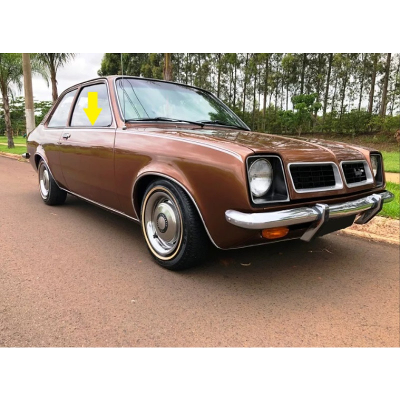 Friso Pestana Externa Porta Chevette Tubarão até 1979 - Par